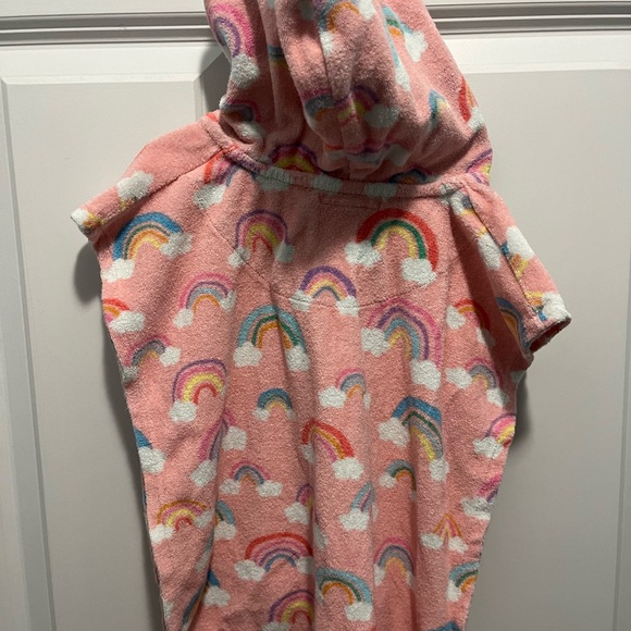 Pottery Barn Kids Hooded Baby Rainbow Coverup Poncho 12-18 Months - Picture 4 of 6